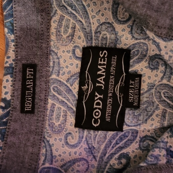 Cody James snap up shirt‎ LT - Picture 3 of 9